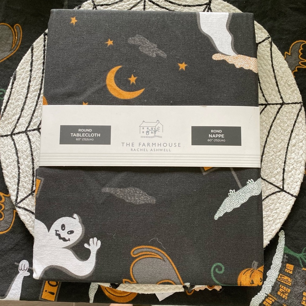 Round Halloween Table Cloth